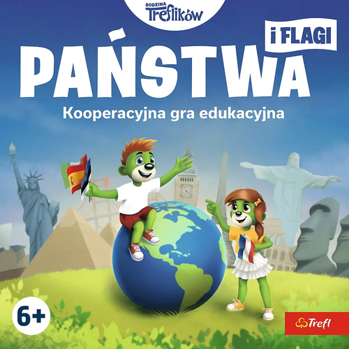 Gra edukacyjna Rodzina Treflików Państwa i flagi 3