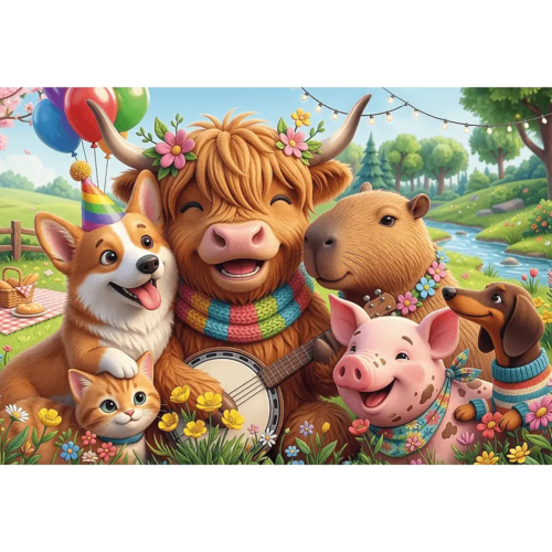 Puzzle 400 Urodzinowa ekipa 2
