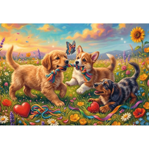 Puzzle 400 Szczenięce figle 2