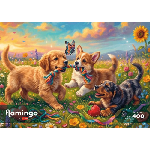 Puzzle 400 Szczenięce figle 3