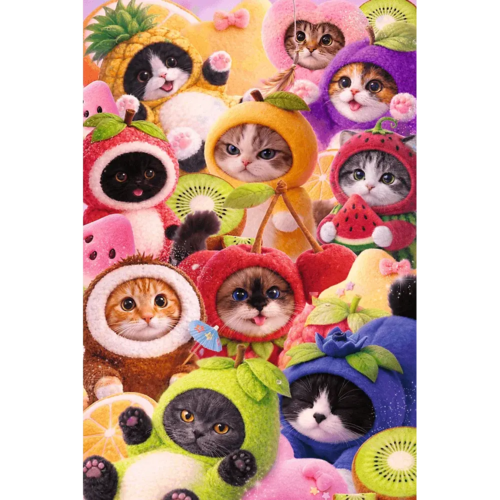 Puzzle 600 Owocowe kotki 2