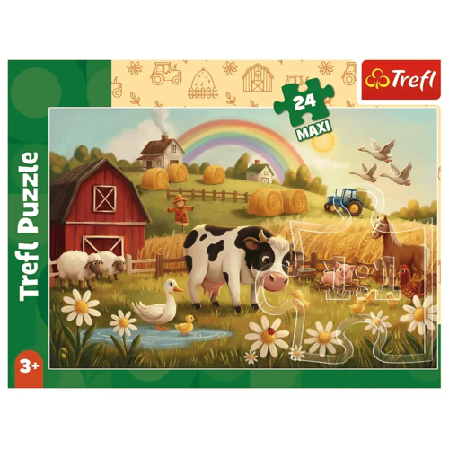 Puzzle 24 MAXI Krowa na farmie 4