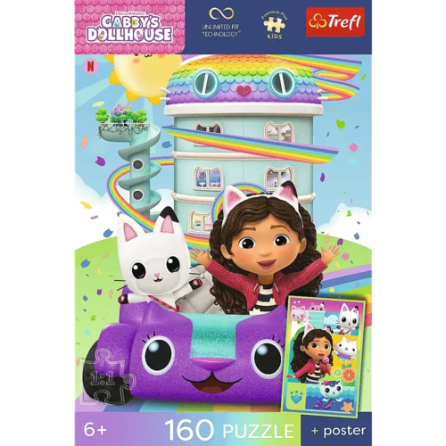 Puzzle 160 Koci Domek Gabby Piękna Gabby 4