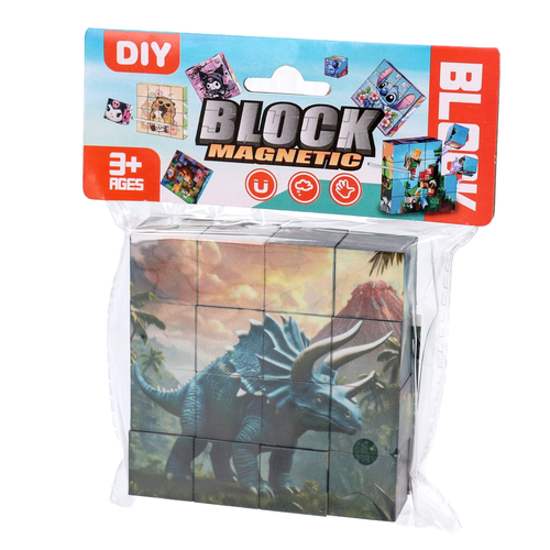 Układanka magnetyczna dinozaury 6