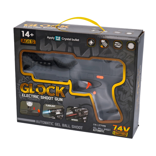 Pistolet na kulki żelowe akumulator, latarka, laser 6