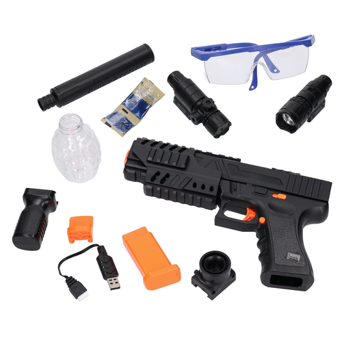 Pistolet na kulki żelowe akumulator, latarka, laser 4