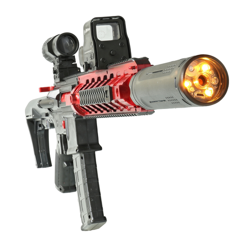 Pistolet na kulki żelowe karabin M4 z dymem akumulator, światło 7