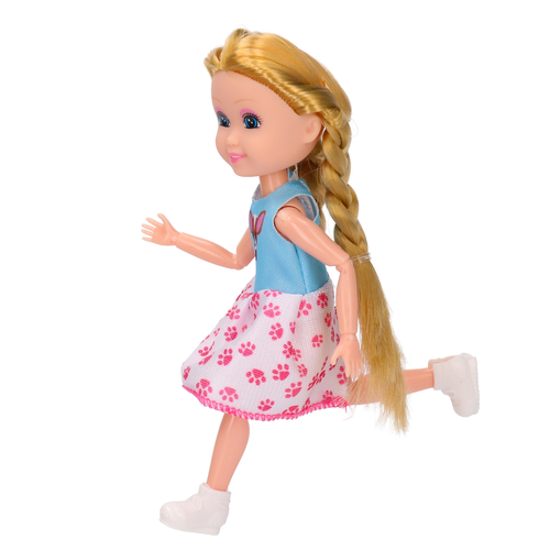Mini lalka z pieskiem Lorlian ruchome ręce i nogi 7