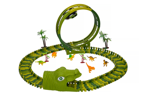 Tor wyścigowy Park Dinozaurów + auto 121el 3