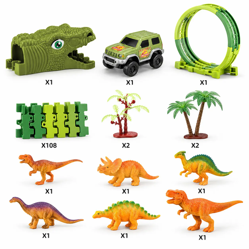 Tor wyścigowy Park Dinozaurów + auto 121el 9