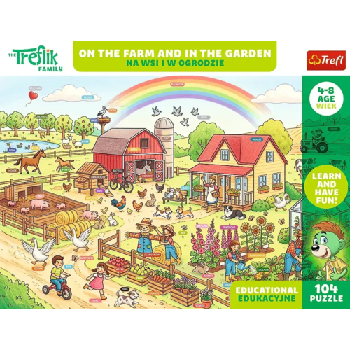 Puzzle edukacyjne 104 Rodzina Treflików Na wsi i w ogrodzie 4