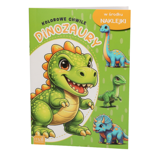 Kolorowanka DINOZAURY naklejki - seria KOLOROWE CHWILE 4