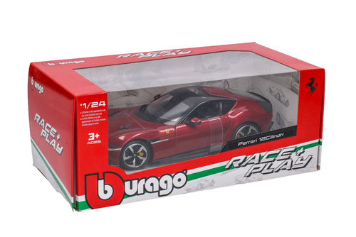 Auto Ferrari 12 Cilindri model metalowy BURAGO 1:24 RACE PLAY 5
