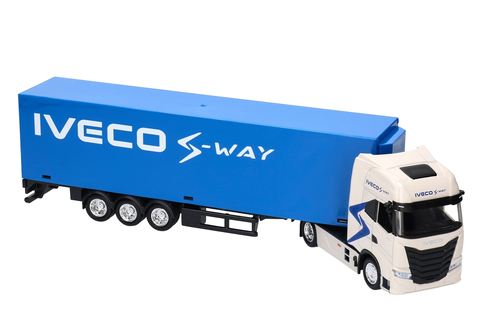 TIR IVECO S-WAY kontener model metalowy 1:43 2
