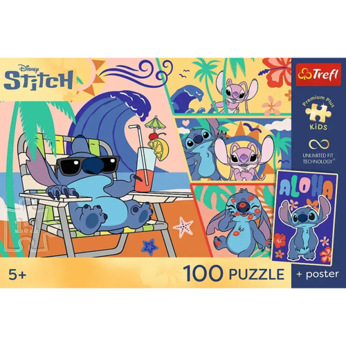 Puzzle 100 Lilo&Stitch Plażowe dni 5