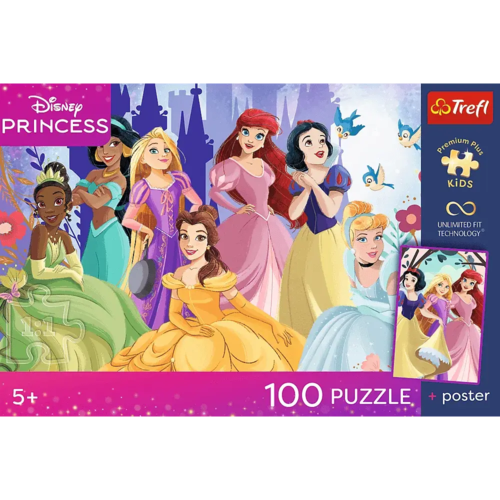 Puzzle 100 Disney Relaks z księżniczkami 6