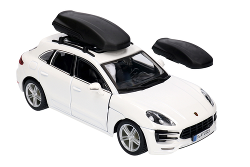 Auto PORSCHE MACAN model metalowy BURAGO 1:24 EUROTREK 2