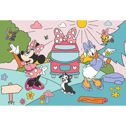 Puzzle 100 Disney Minnie Różowa przygoda 3