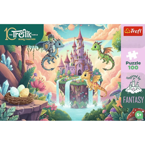 Puzzle 100 Rodzina Treflików Rycerz Treflik i smoki 4