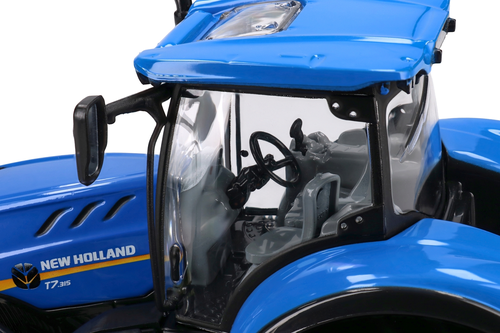 Traktor z przyczepą dla konia New Holland Burago model metalowy 1:32 5