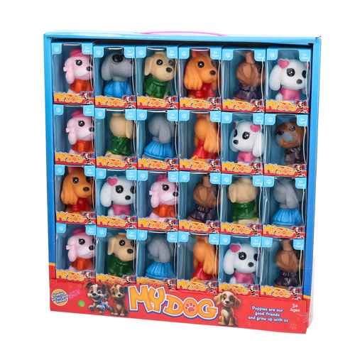 Figurka PIES w pudełku - mini piesek 1szt 6