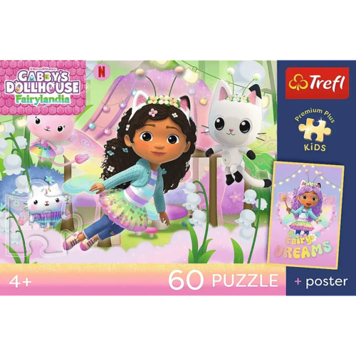 Puzzle 60 Koci Domek Gabby Gabi i kocie przygody 5