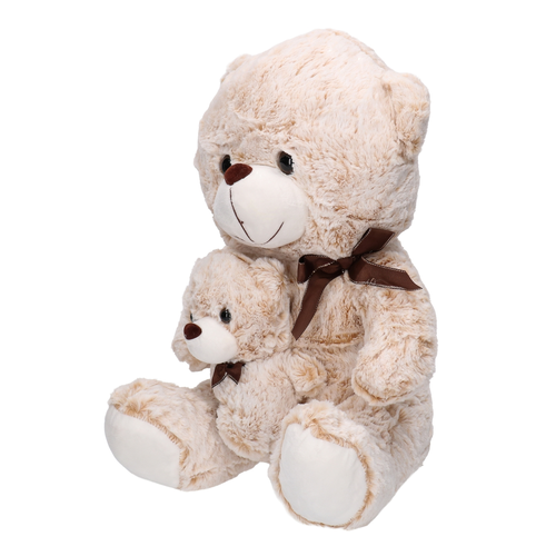 Maskotka MIŚ z dzieckiem 35cm 2