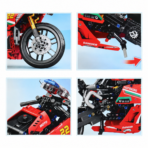 Klocki MOTOCYKL SPORTOWY 431el JIQILE 47102 6