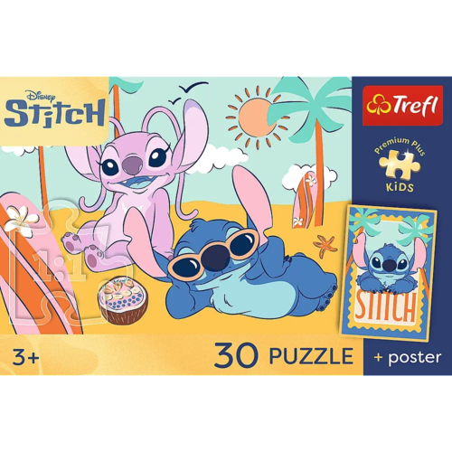Puzzle 30 STITCH Uśmiech Stitcha + plakat 2