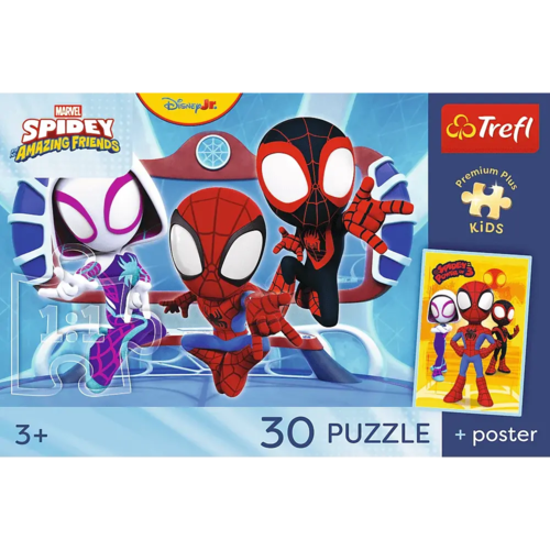 Puzzle 30 Spidey w akcji + plakat 2