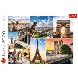 Puzzle 3000 Magia Paryża - kolaż 3
