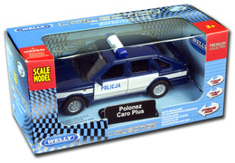 Auto POLONEZ CARO POLICJA model metalowy WELLY 9