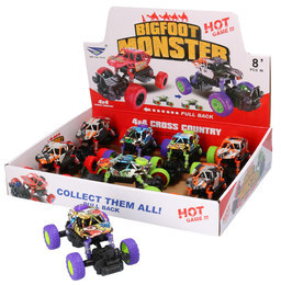 Auto Monster Truck na dużych kołach display 4