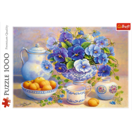 Puzzle 1000 Niebieski bukiet 2