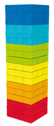 Kolorowa wieża GRA ZRĘCZNOŚCIOWA jenga Smily Play 2