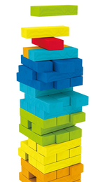 Kolorowa wieża GRA ZRĘCZNOŚCIOWA jenga Smily Play 3