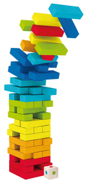Kolorowa wieża GRA ZRĘCZNOŚCIOWA jenga Smily Play 4