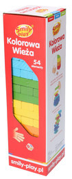 Kolorowa wieża GRA ZRĘCZNOŚCIOWA jenga Smily Play 6