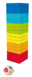 Kolorowa wieża GRA ZRĘCZNOŚCIOWA jenga Smily Play 7