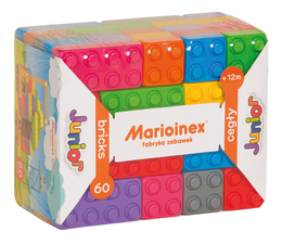 KLOCKI CEGŁY JUNIOR  MARIOINEX ZESTAW 60el 9