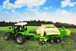 Traktor z przyczepą PRASA KOSTUJĄCA 11