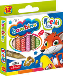 Kredki tradycyjne BAMBINO 12 kol 3