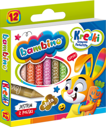 Kredki tradycyjne BAMBINO 12 kol 4