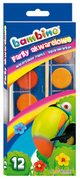 Farby akwarelowe BAMBINO 12 kolorów 5