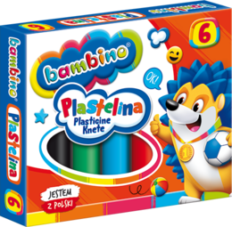 Plastelina BAMBINO 6 kolorów 3