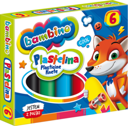 Plastelina BAMBINO 6 kolorów 4