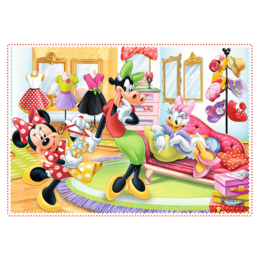 Puzzle 4w1 Minnie z przyjaciółkami 2