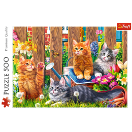 Puzzle 500 KOTKI W OGRODZIE 2