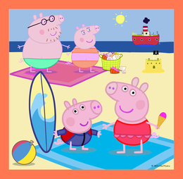 Puzzle 3w1 Pomysłowa Świnka Peppa 2