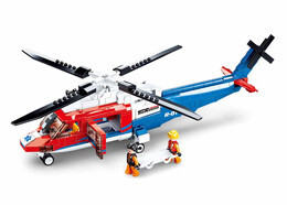 Klocki Sluban HELIKOPTER RATUNKOWY Model Bricks 3